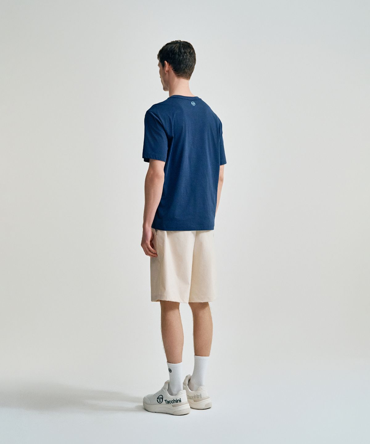 세르지오 타키니(SERGIO TACCHINI) M 코튼라이크 우븐 버뮤다 팬츠 (Ivory)
