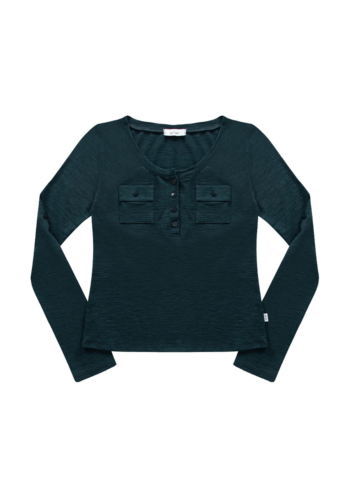 애즈온(ASON) ATLANTA POCKET TEE / BLUE-GREEN