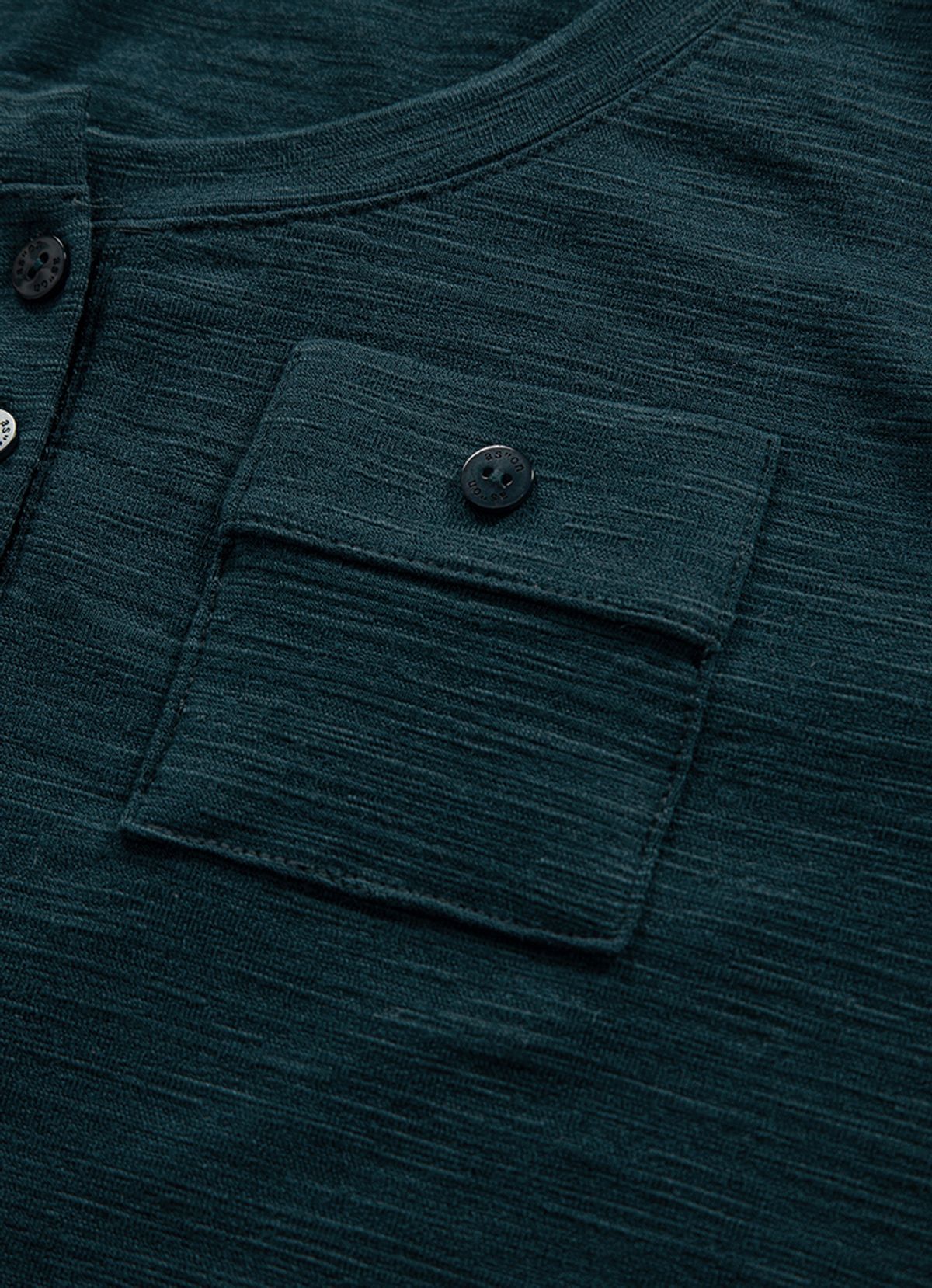 애즈온(ASON) ATLANTA POCKET TEE / BLUE-GREEN