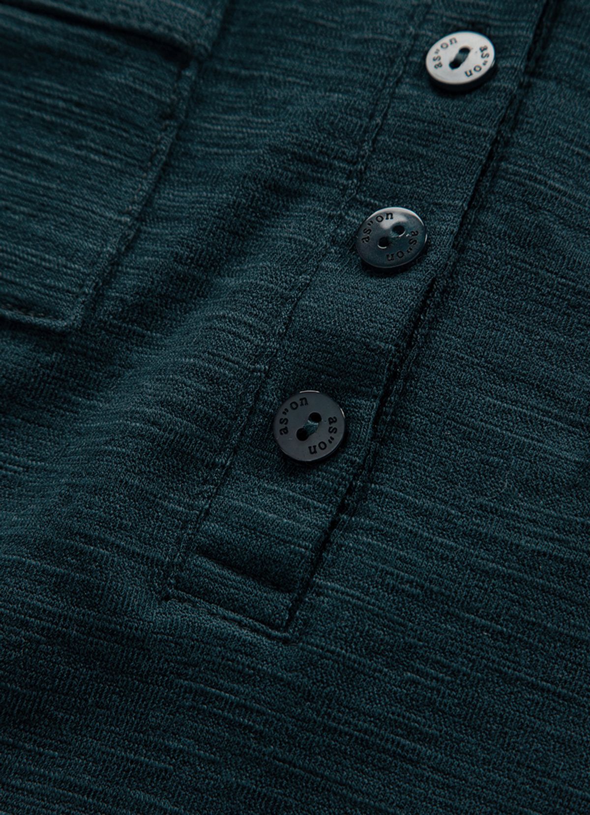 애즈온(ASON) ATLANTA POCKET TEE / BLUE-GREEN