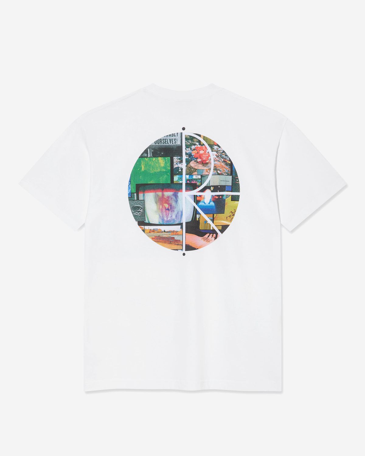 폴라(POLAR) OURSELVES COLLAGE FILL LOGO TEE [WHITE]
