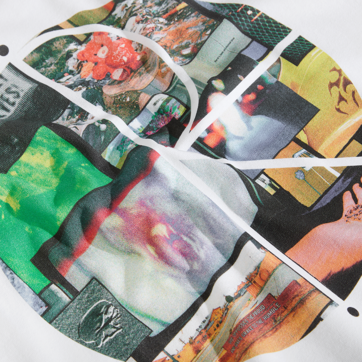 폴라(POLAR) OURSELVES COLLAGE FILL LOGO TEE [WHITE]