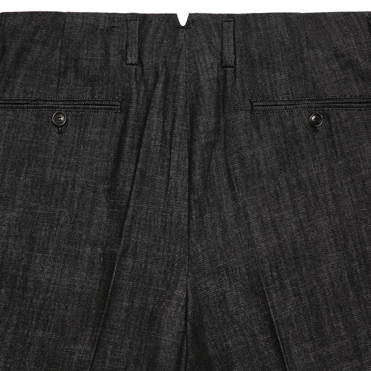 솔티(SORTIE) Denim Hollywood Trousers (Black)