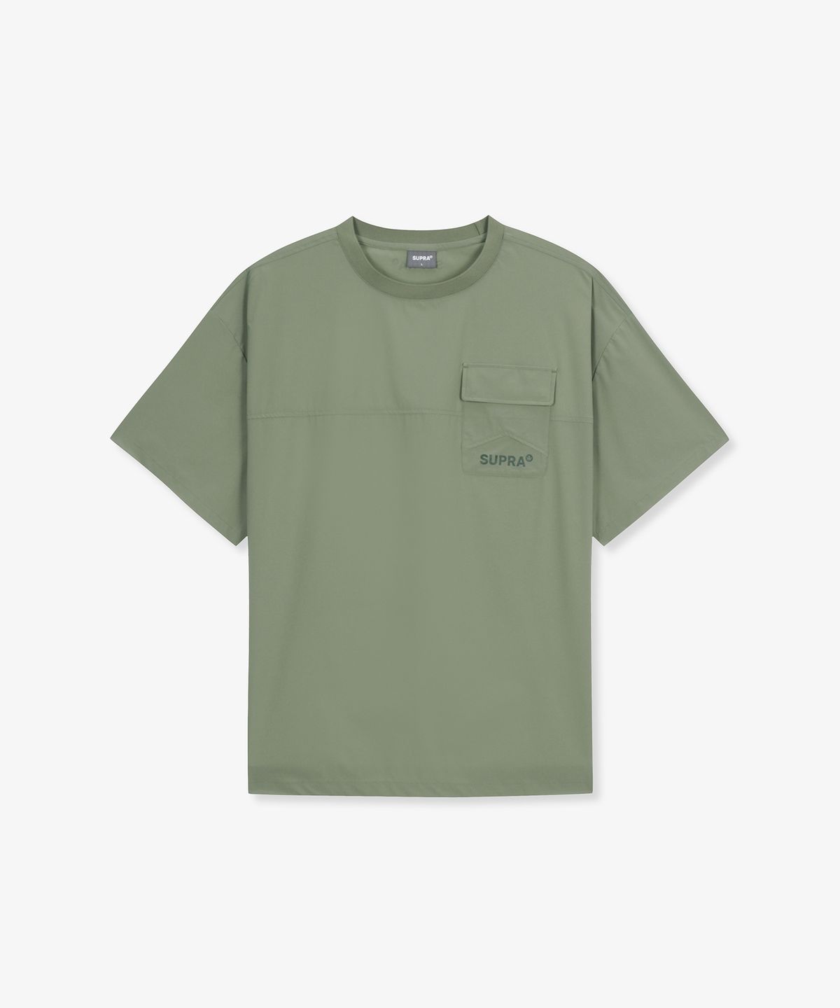 수프라(SUPRA) 우븐 반팔 티셔츠(KHAKI)