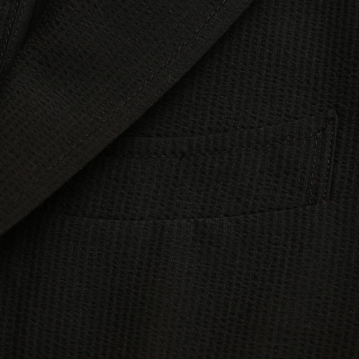 솔티(SORTIE) Summer Wool Seersucker Jacket (Black)