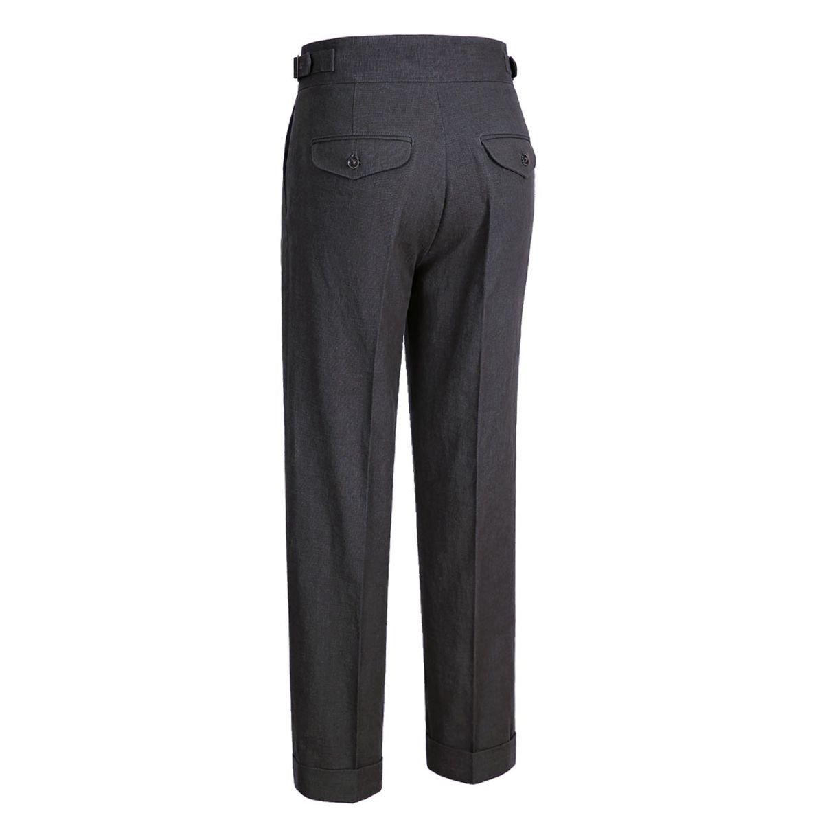 솔티(SORTIE) 8s Linen Gurkha Trousers (Charcoal)