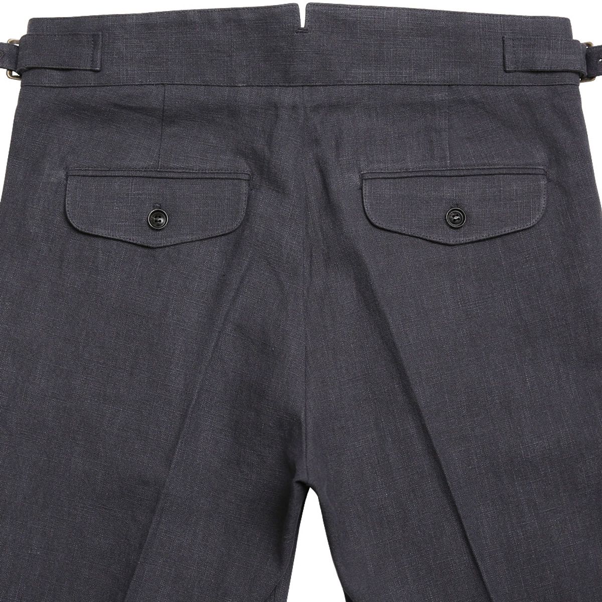 솔티(SORTIE) 8s Linen Gurkha Trousers (Charcoal)