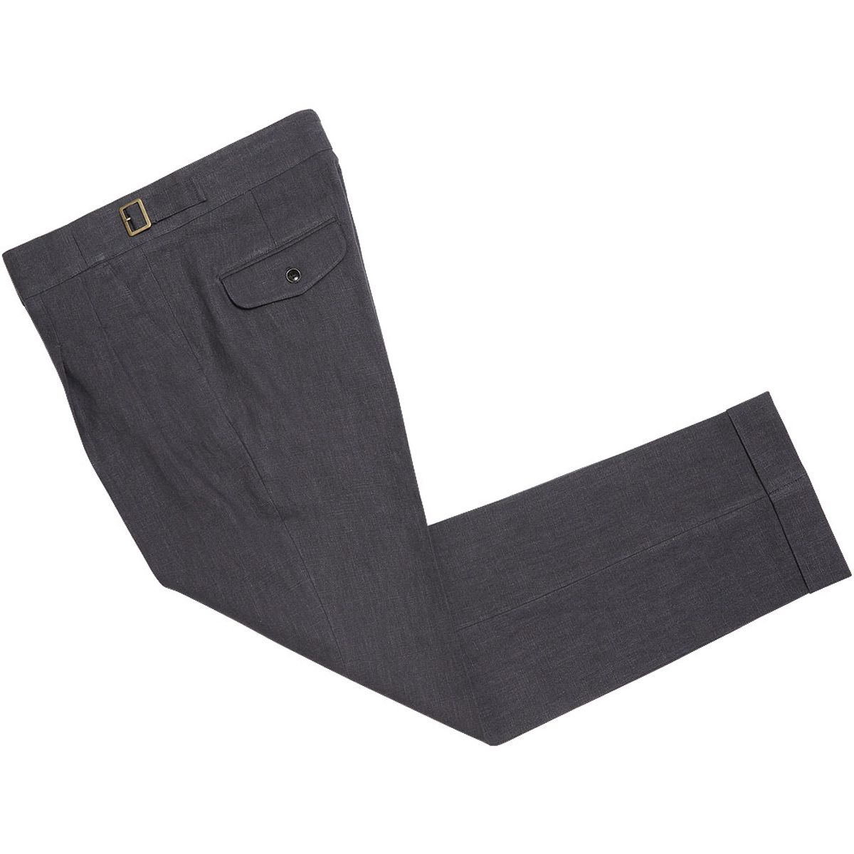 솔티(SORTIE) 8s Linen Gurkha Trousers (Charcoal)