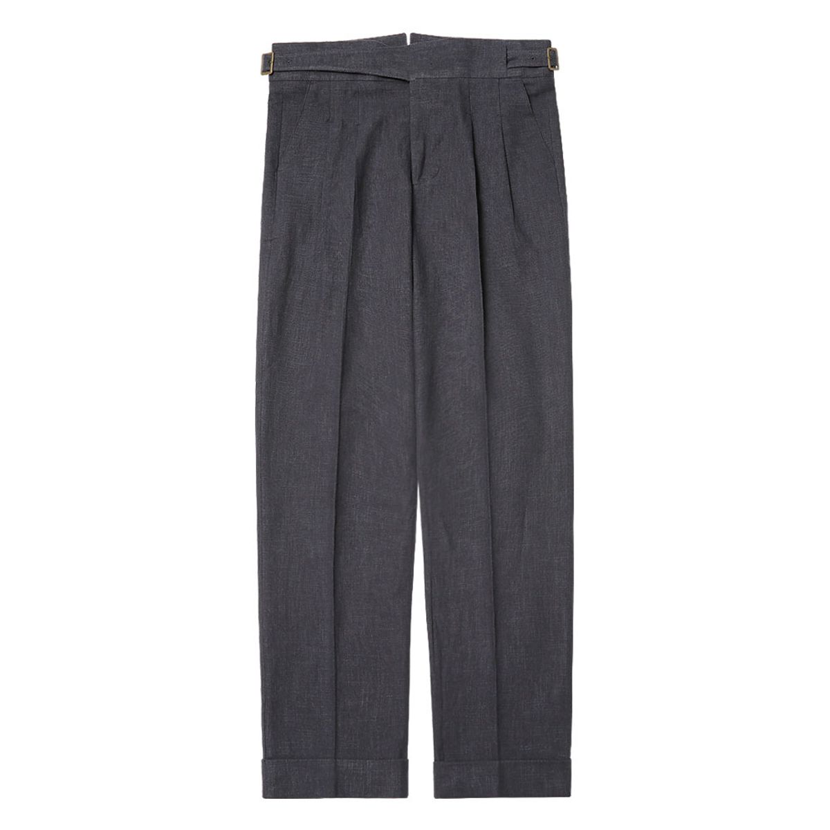 솔티(SORTIE) 8s Linen Gurkha Trousers (Charcoal)