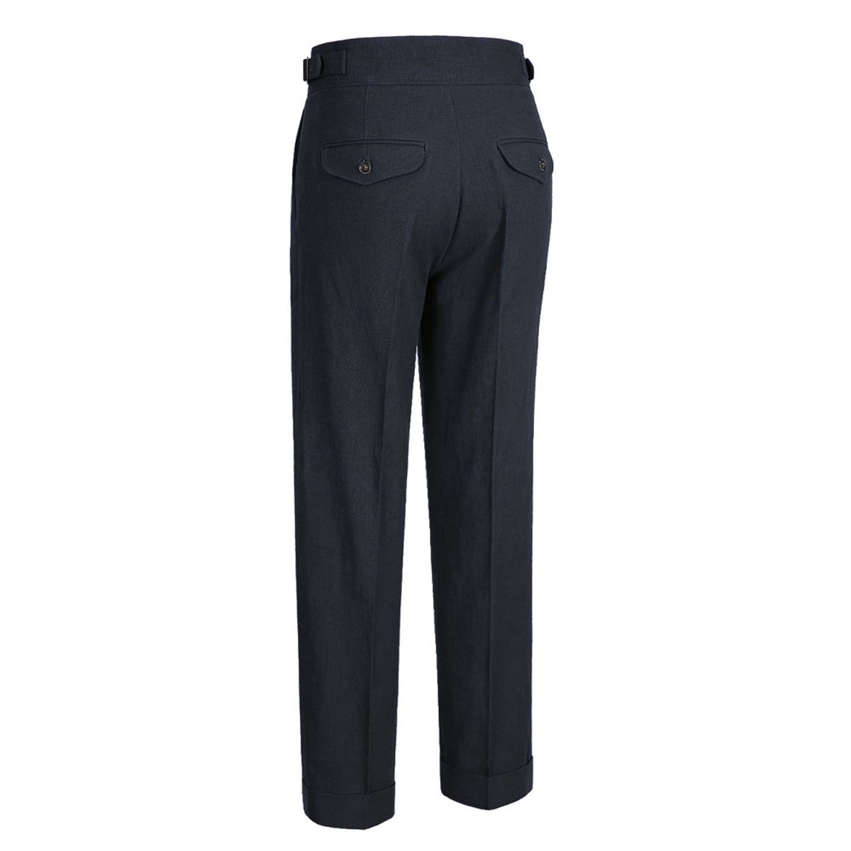 솔티(SORTIE) 8s Linen Gurkha Trousers (Navy)