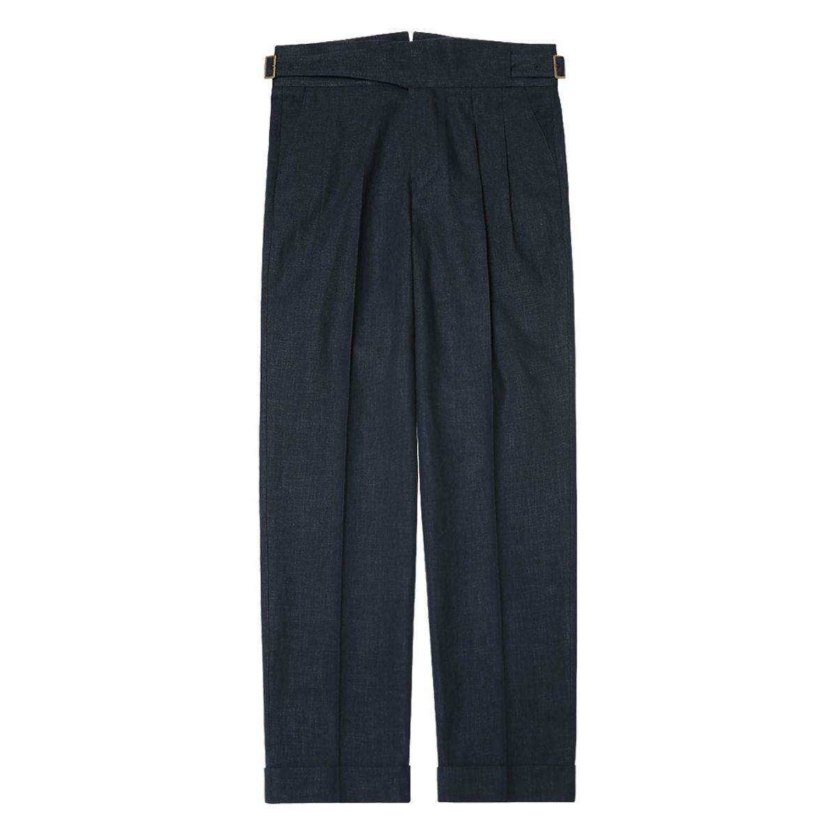 솔티(SORTIE) 8s Linen Gurkha Trousers (Navy)