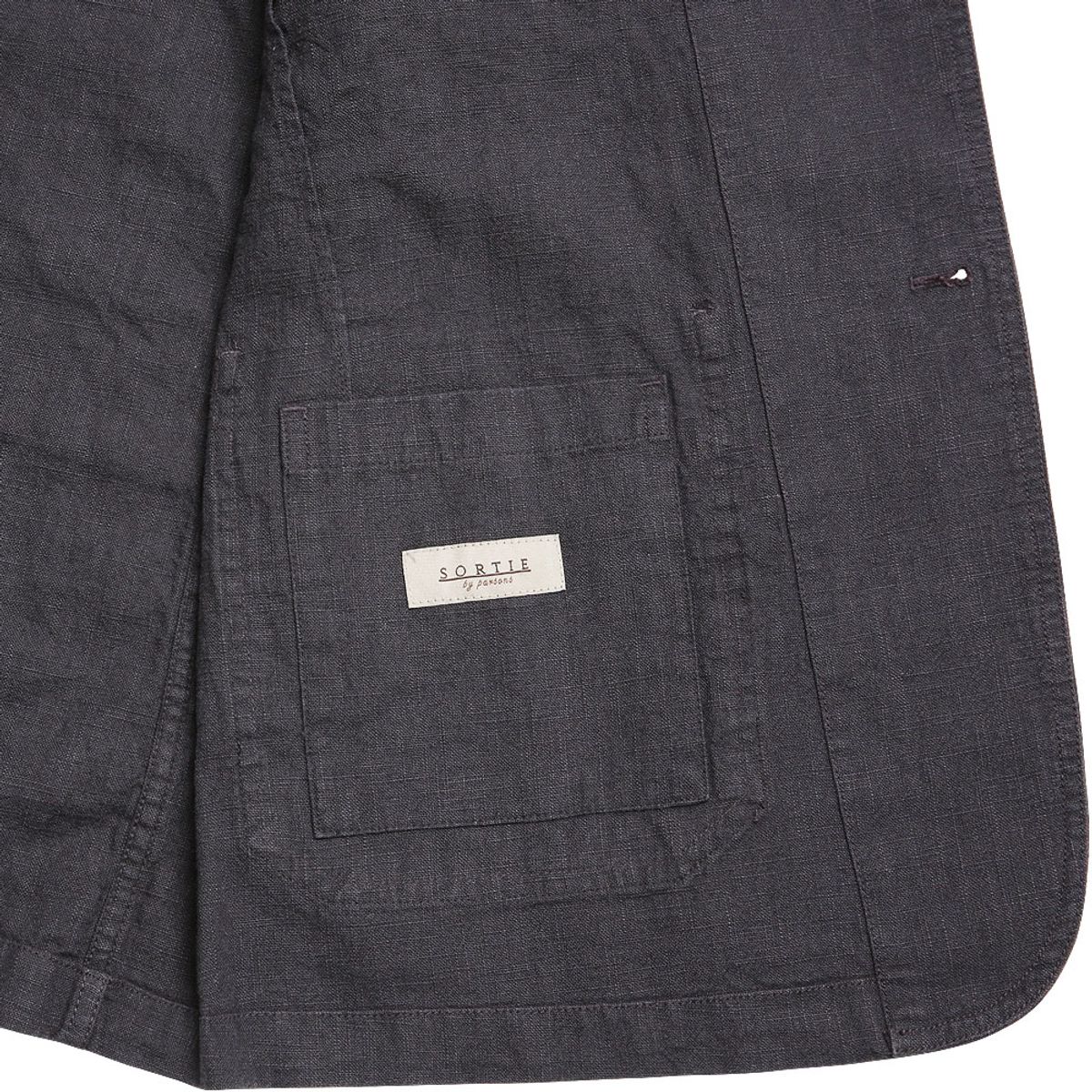 솔티(SORTIE) Tura Linen Washed Jacket (Charcoal)