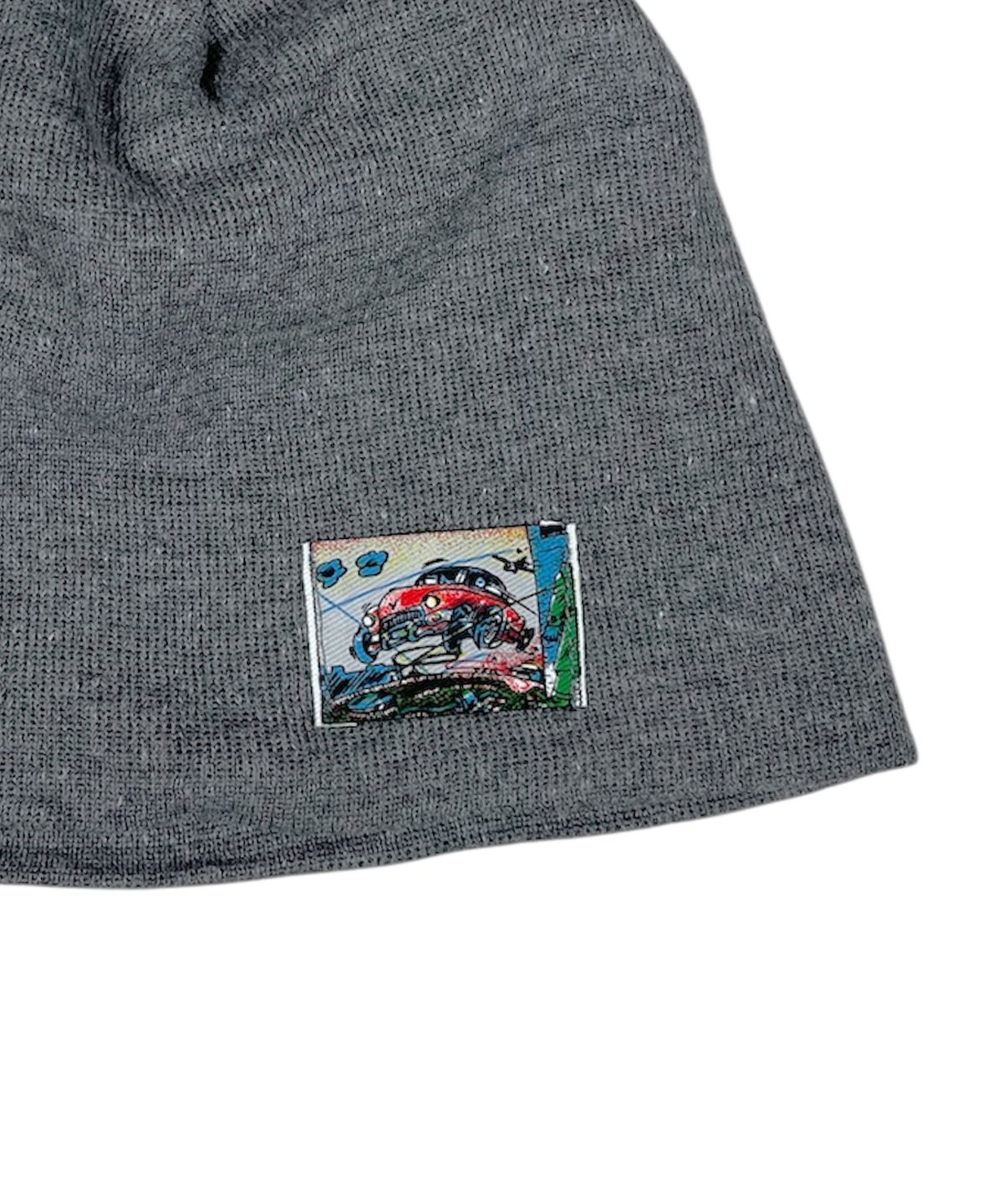 스케이터락(SK8ER ROCK) Vintage Label Beanie ((dim gray))