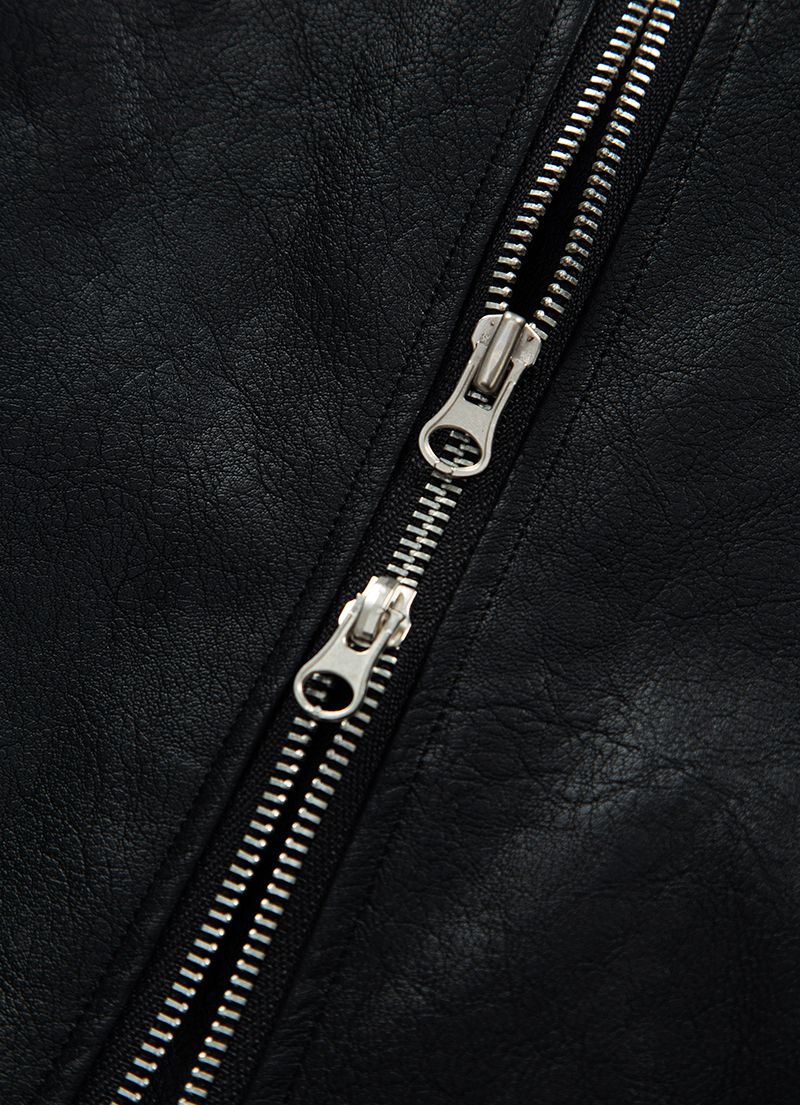 MUSINSA | ASON SLIM LEATHER JACKET