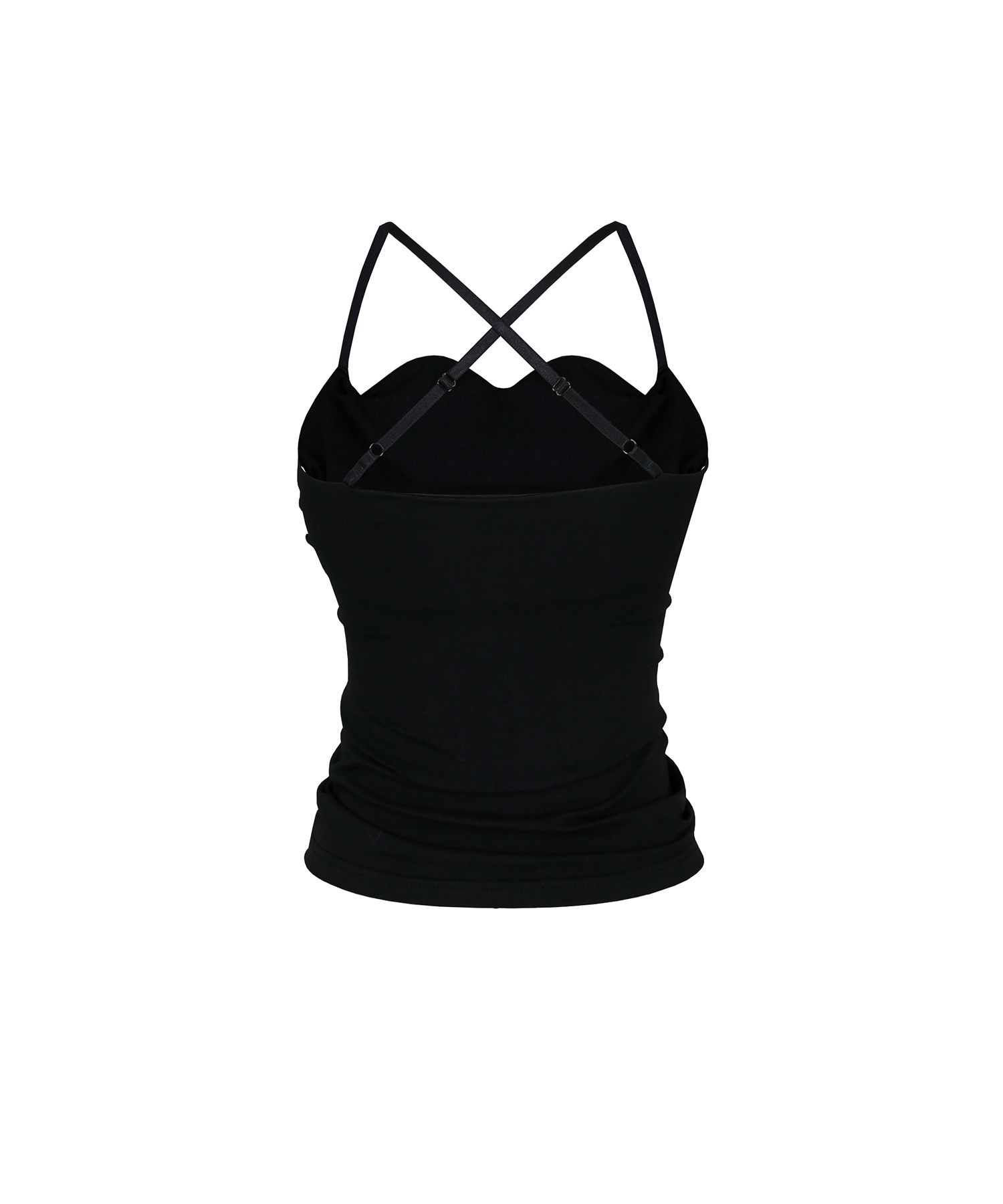 トップス KASHIKO ribbon paneled sleeveless MUSINSA | KASHIKO Braided Sleeveless Black
