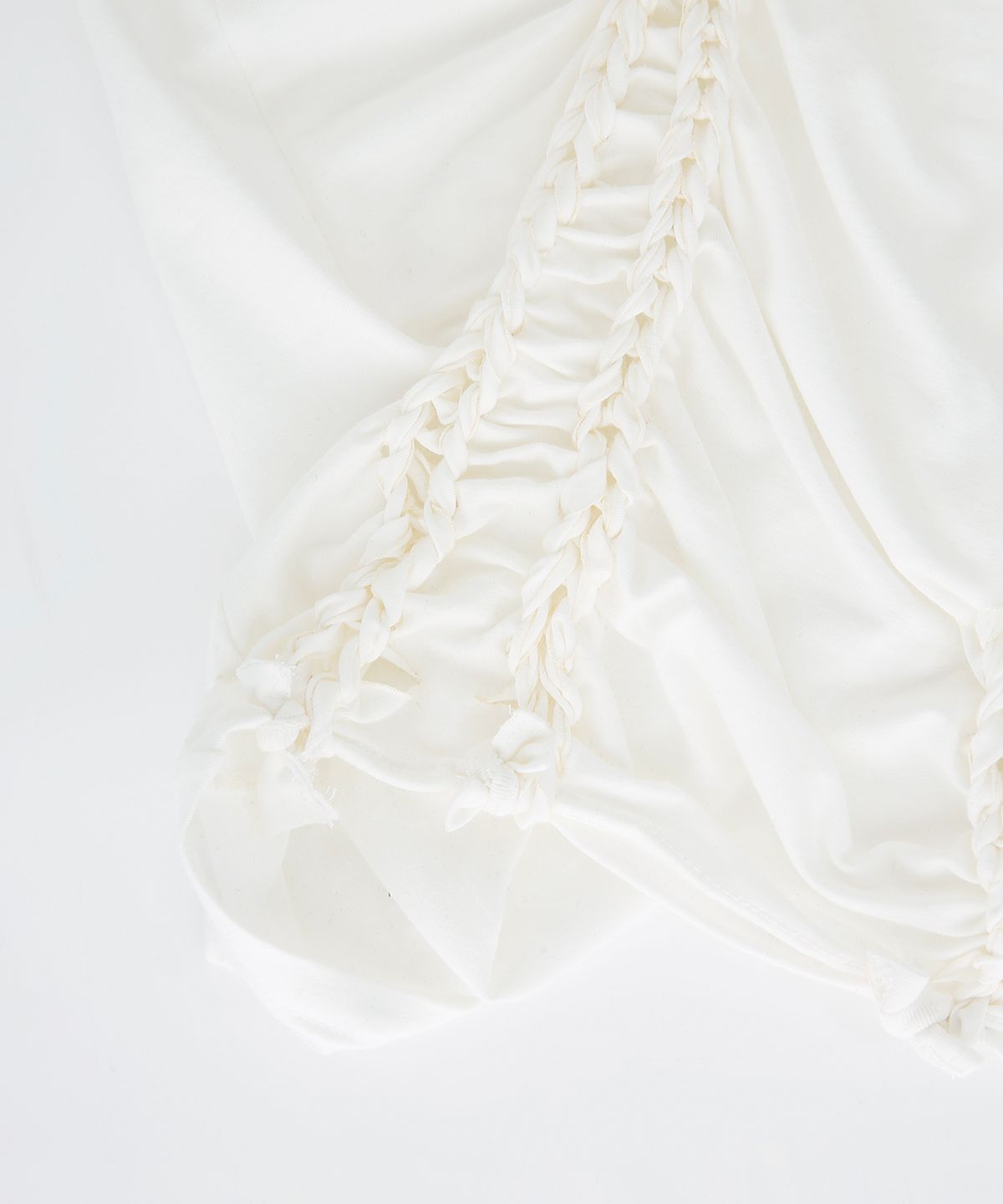카시코(KASHIKO) Braided Tee Ivory