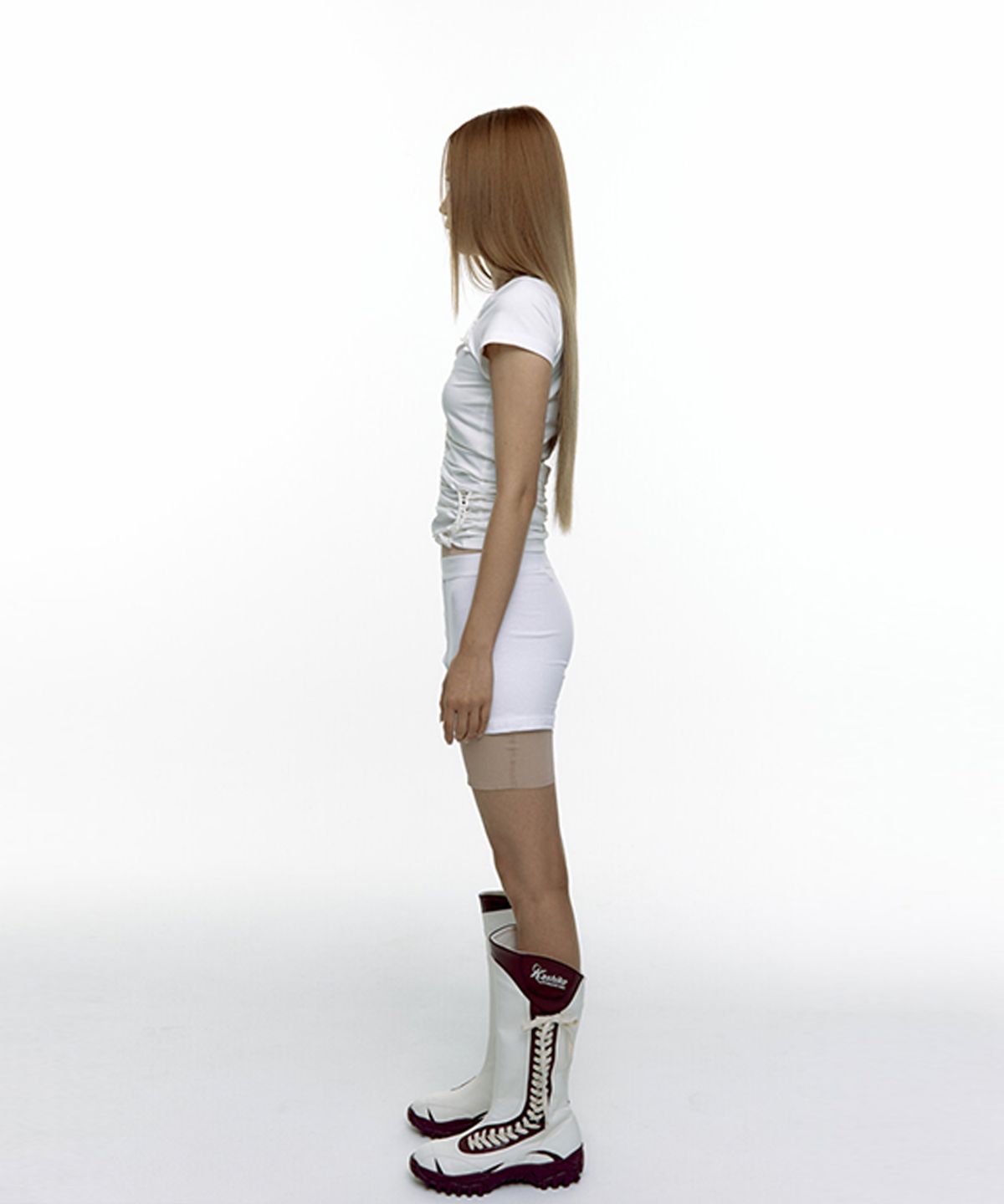 카시코(KASHIKO) Braided Tee Ivory