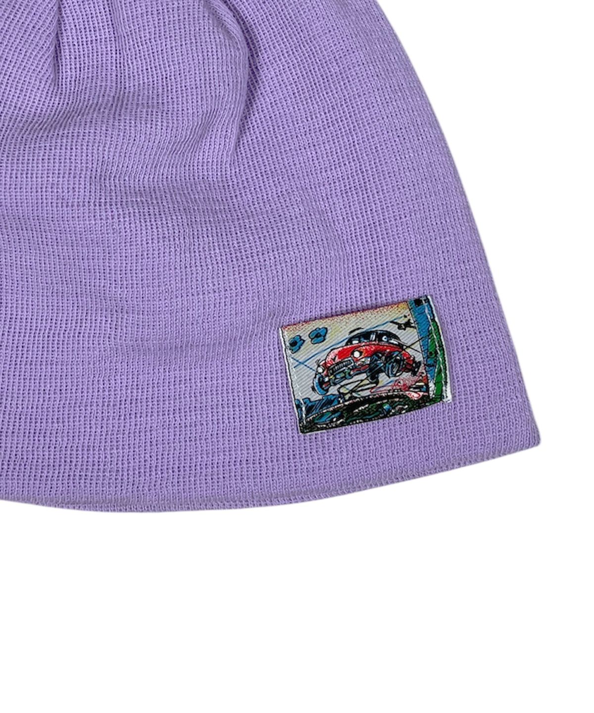 스케이터락(SK8ER ROCK) Vintage Label Beanie ((lavender))