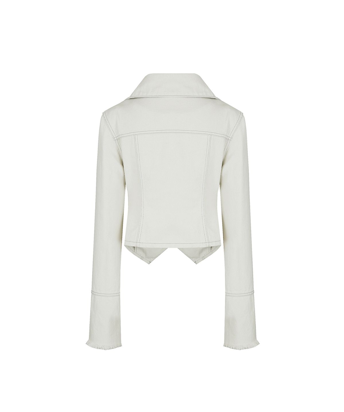 카시코(KASHIKO) Denim Square Neck Trucker Jacket Off White