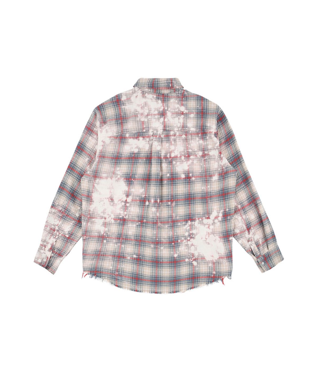 그레일즈(GRAILZ) BLEACHED PLAID SHIRTS [PINK]