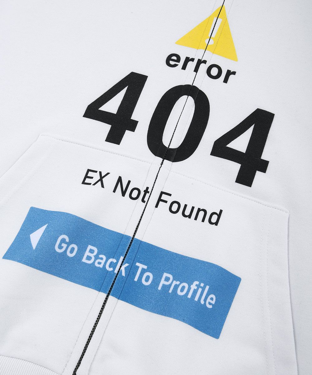 그레일즈(GRAILZ) ERROR 404 ZIP HOODIE [WHITE] - 사이즈 & 후기 | 무신사