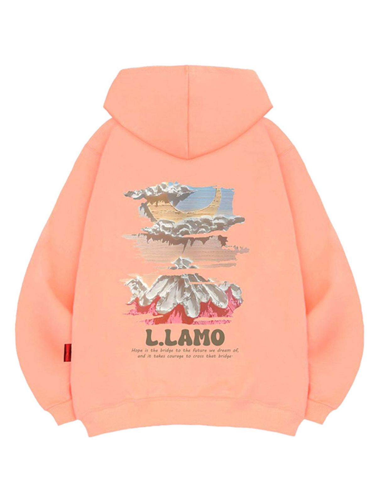엘라모(LLAMO) 마운틴문 후드티 남녀공용 빅사이즈 M~4XL