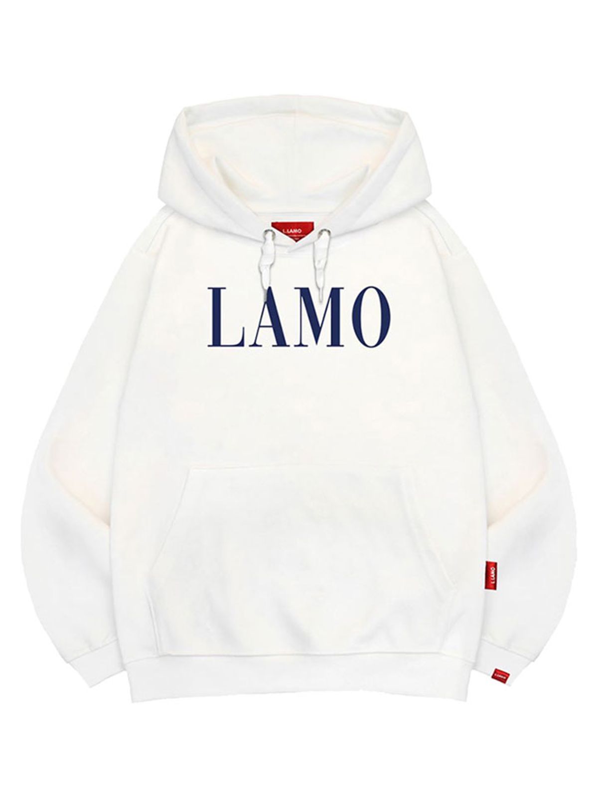 엘라모(LLAMO) LAMO로고 후드티 남녀공용 빅사이즈 M~4XL