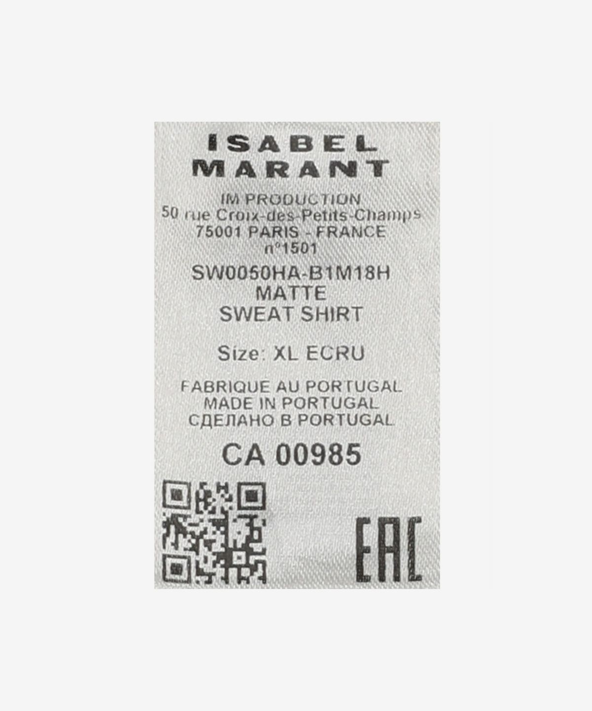 ★Isabel Marant★ Matt Hood Ecru SW0050HAB1M18H23EC SW0050HA MUSINSA | ISABEL MARANT Matt Hood - Ecru / SW0050HAB1M18H23EC
