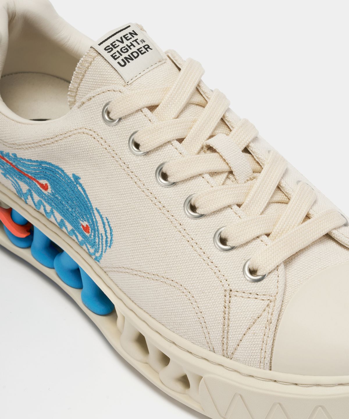 세븐에잇언더(78UNDER) M-3 GRAPHIC LOW TOP_OFF WHITE