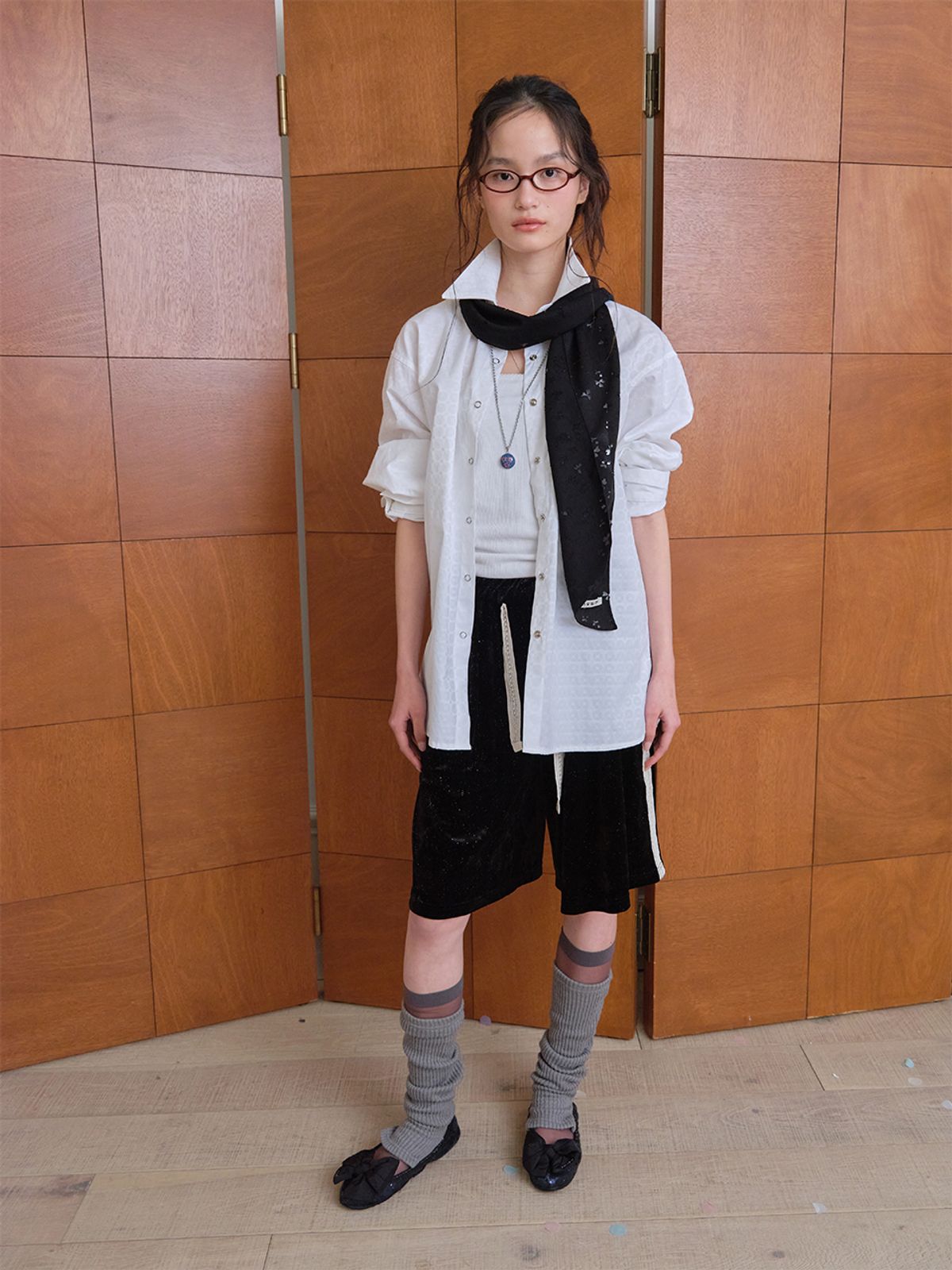 무음(MUWM) 갤럭시 져지 쇼츠 Galaxy Jersey Shorts (Black)