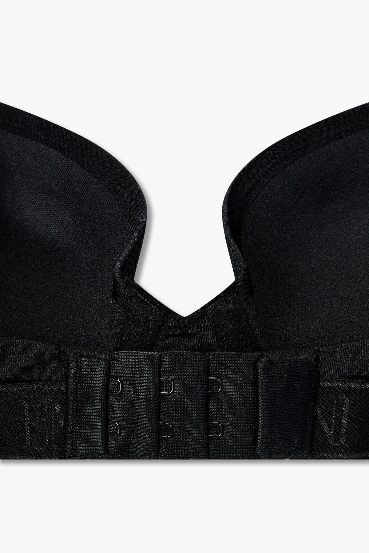 엠포리오 아르마니 언더웨어(EMPORIO ARMANI UNDERWEAR) 여성 자카드 밴딩 나일론 푸쉬업 브라_블랙 825185542