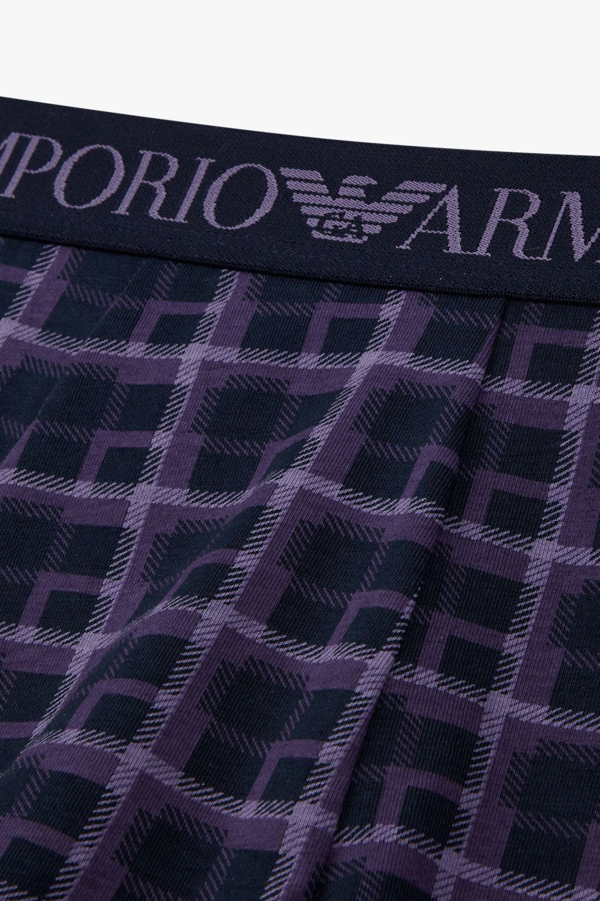 엠포리오 아르마니 언더웨어(EMPORIO ARMANI UNDERWEAR) 남성 패턴 앤 솔리드 코튼 드로즈 2PACK_멀티 08M5161009