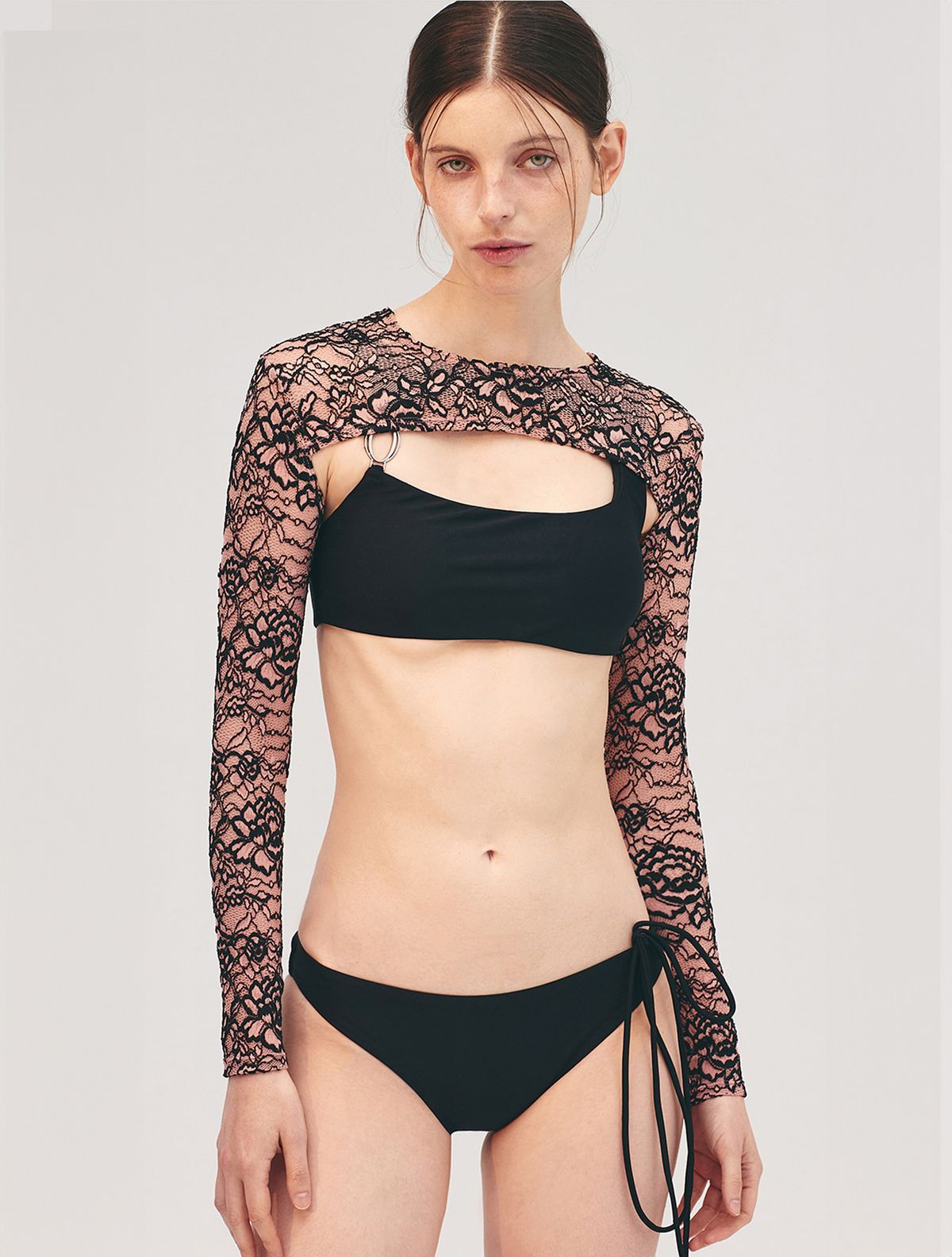 르망고 느와(LEMANGO NOIR) Floral Bolero PK