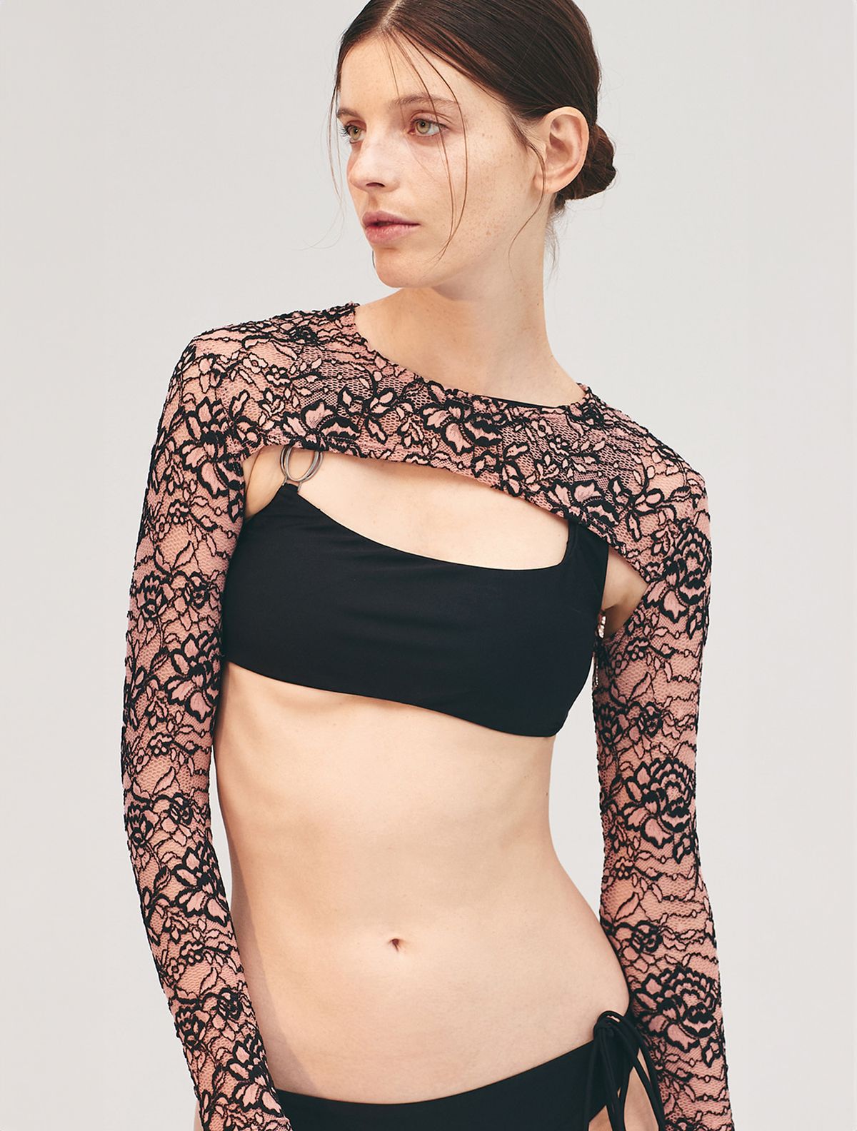 르망고 느와(LEMANGO NOIR) Floral Bolero PK