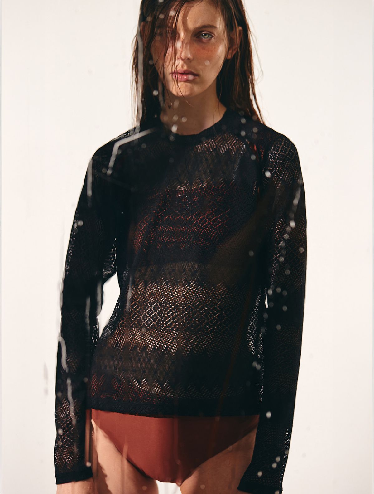 르망고 느와(LEMANGO NOIR) Lace Noir Top FL