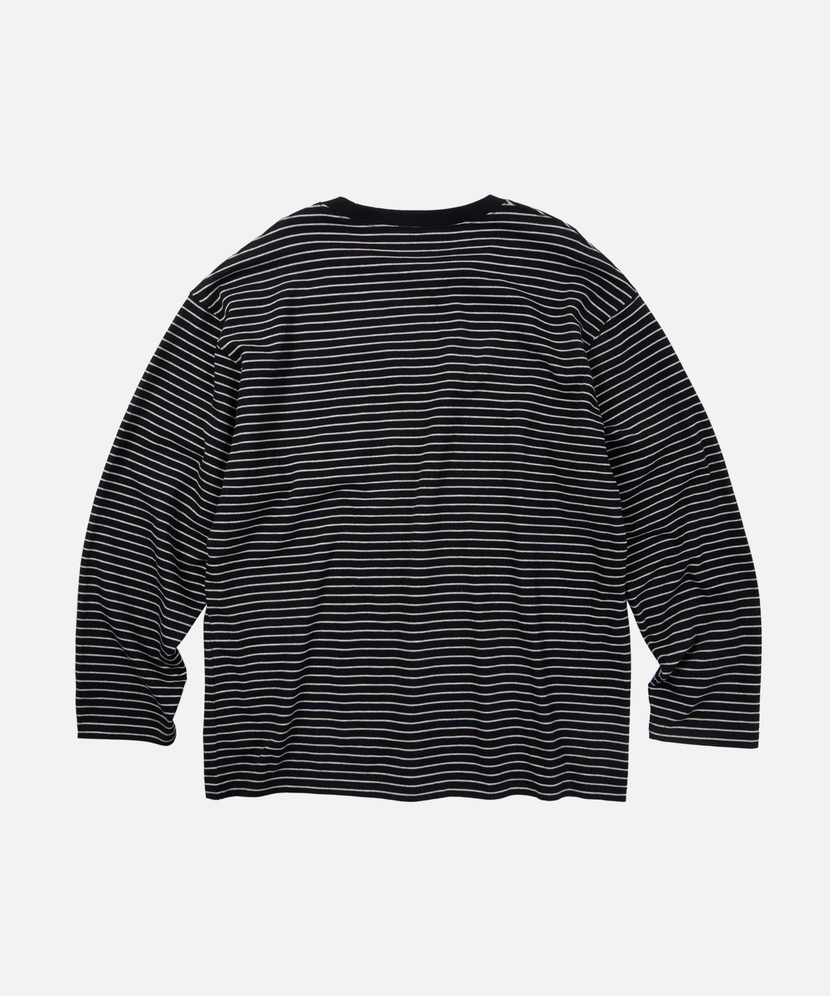 프리즘웍스(FRIZMWORKS) STRIPE OVERSIZED RELAX TEE 003 _ BLACK