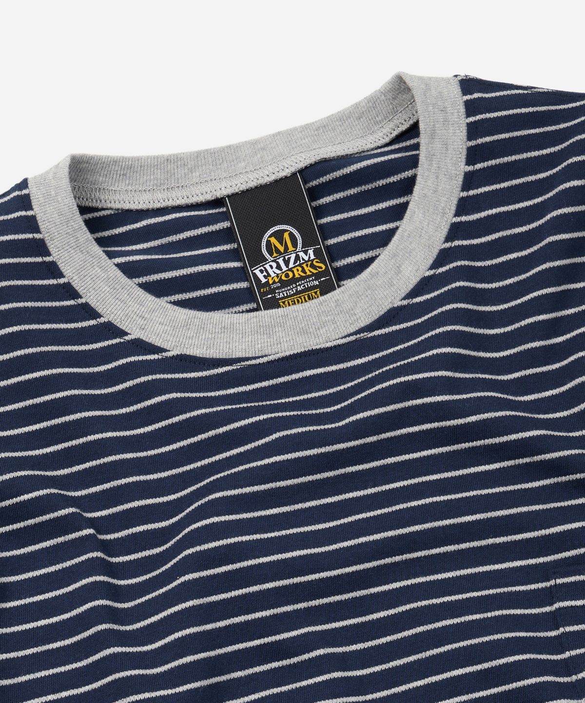 프리즘웍스(FRIZMWORKS) STRIPE OVERSIZED RELAX TEE 003 _ NAVY