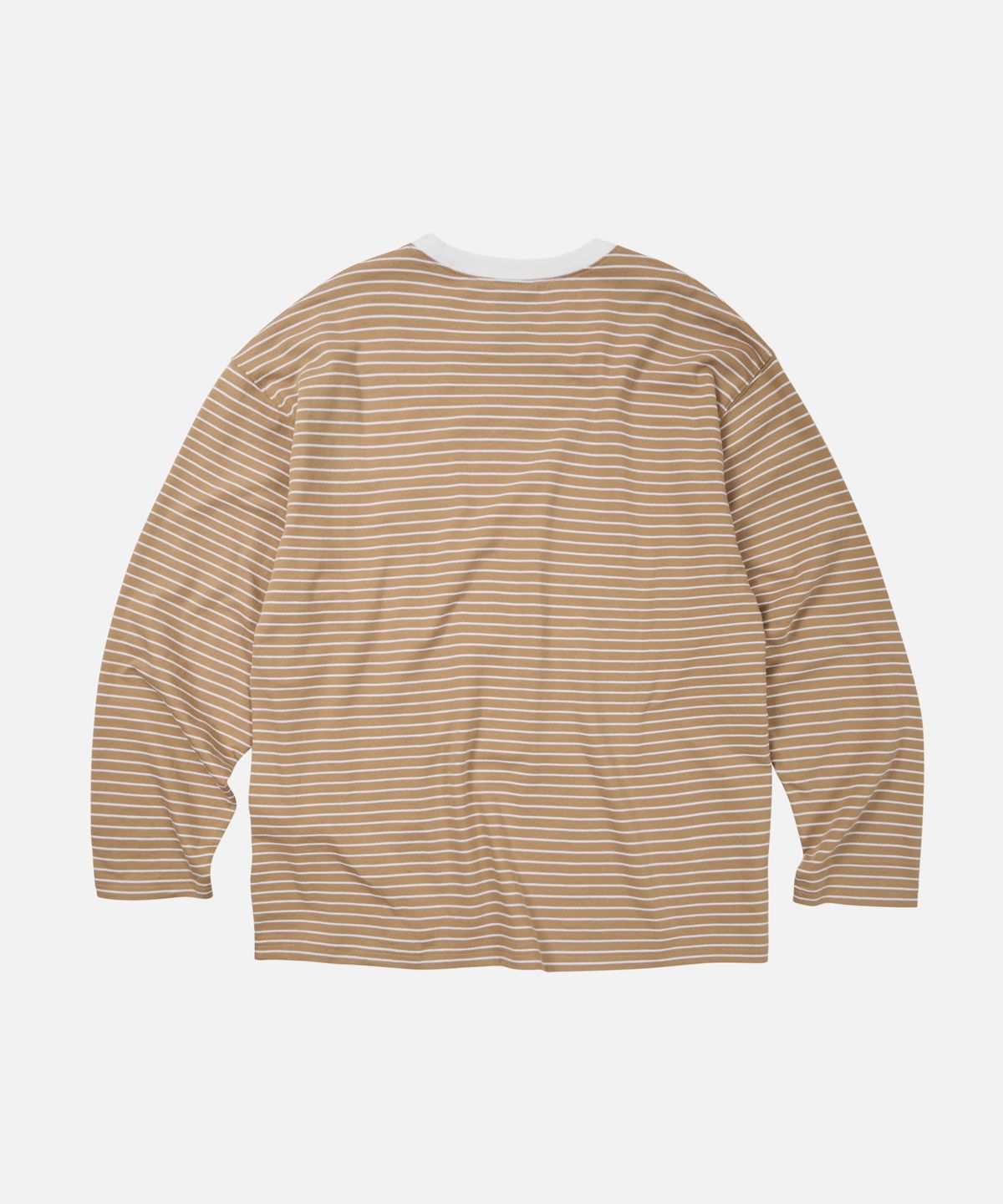 프리즘웍스(FRIZMWORKS) STRIPE OVERSIZED RELAX TEE 003 _ BEIGE