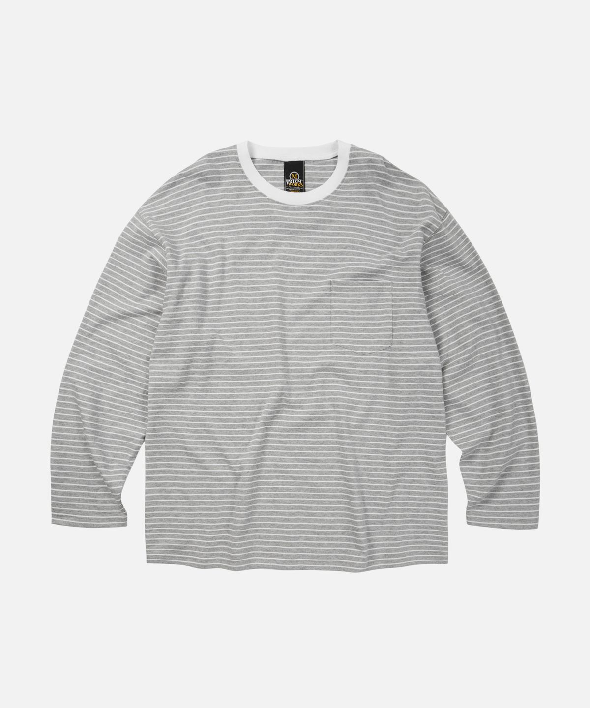 프리즘웍스(FRIZMWORKS) STRIPE OVERSIZED RELAX TEE 003 _ GRAY