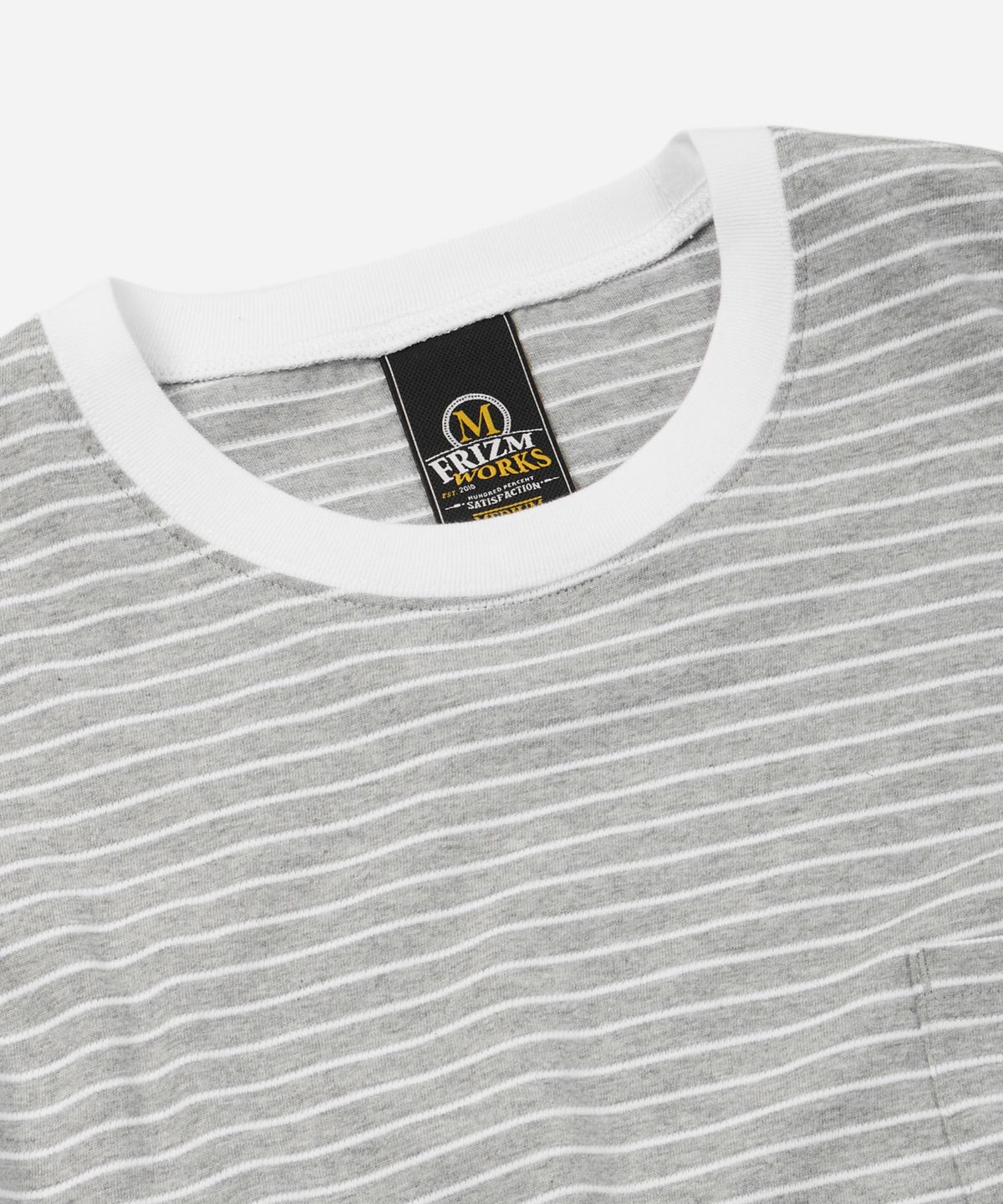 프리즘웍스(FRIZMWORKS) STRIPE OVERSIZED RELAX TEE 003 _ GRAY