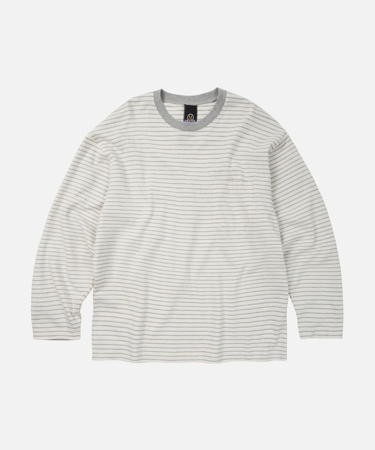 프리즘웍스(FRIZMWORKS) STRIPE OVERSIZED RELAX TEE 003 _ IVORY