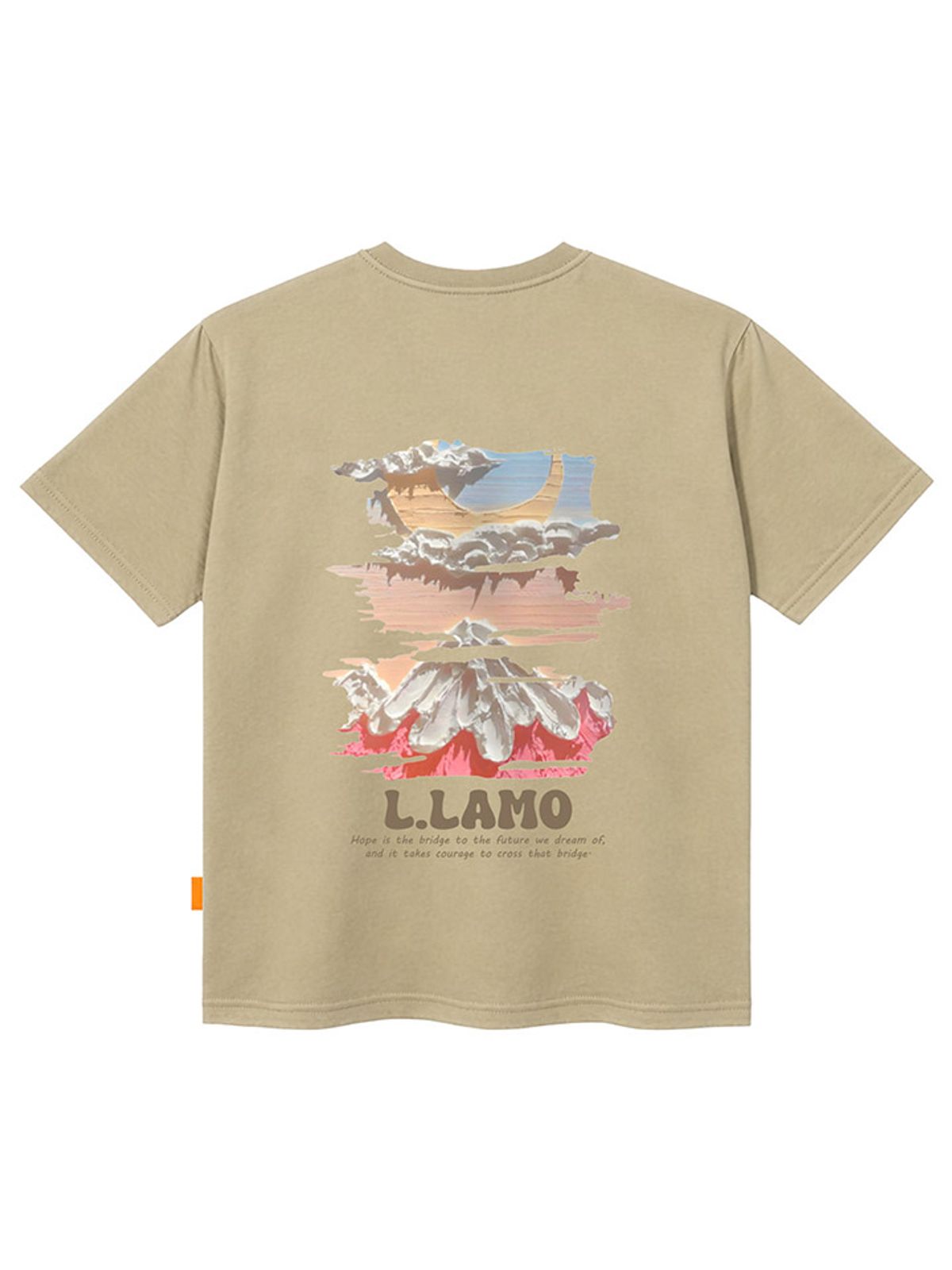 엘라모(LLAMO) 마운틴문 반팔티셔츠 남녀공용 빅사이즈