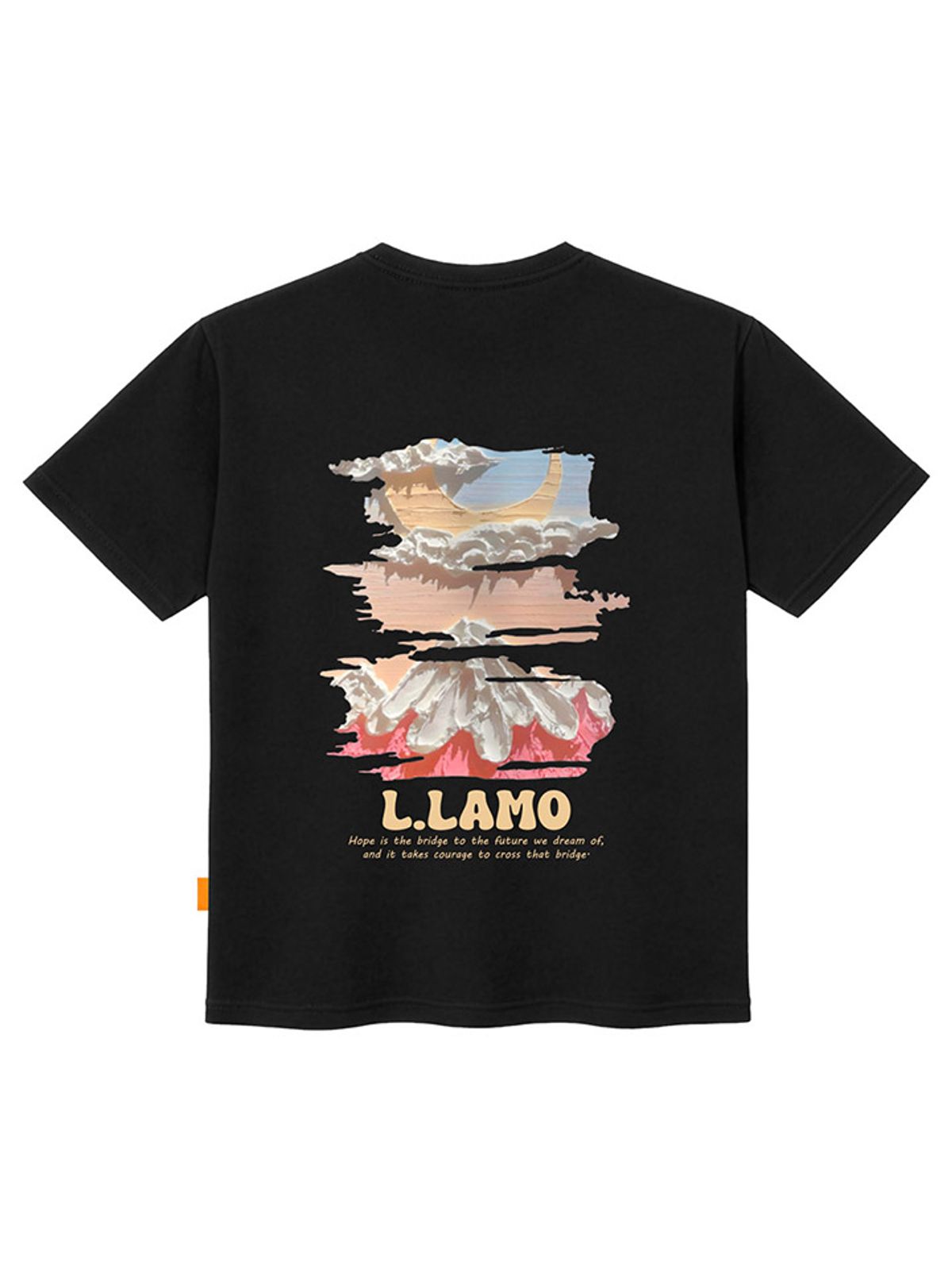 엘라모(LLAMO) 마운틴문 반팔티셔츠 남녀공용 빅사이즈