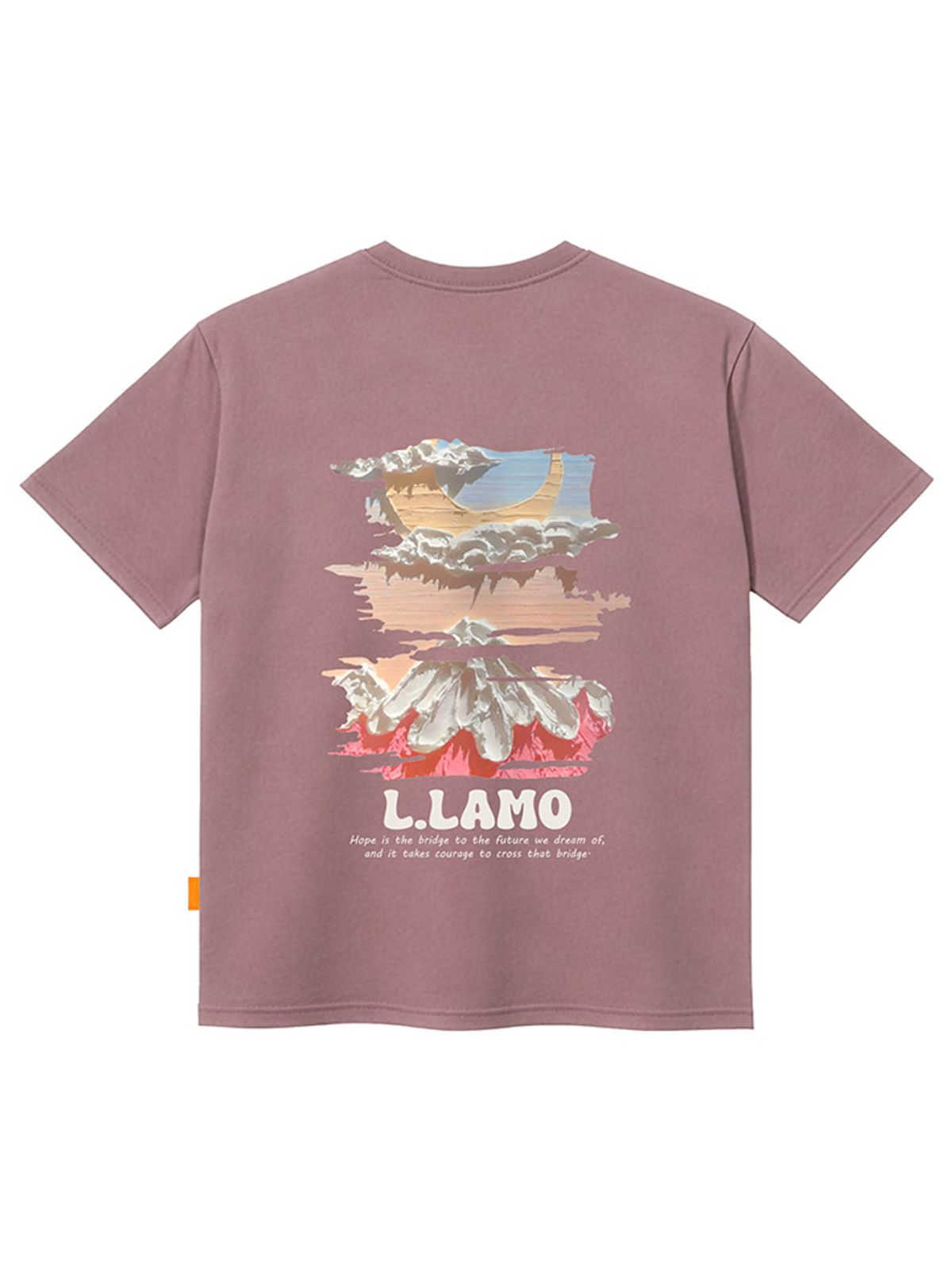 엘라모(LLAMO) 마운틴문 반팔티셔츠 남녀공용 빅사이즈