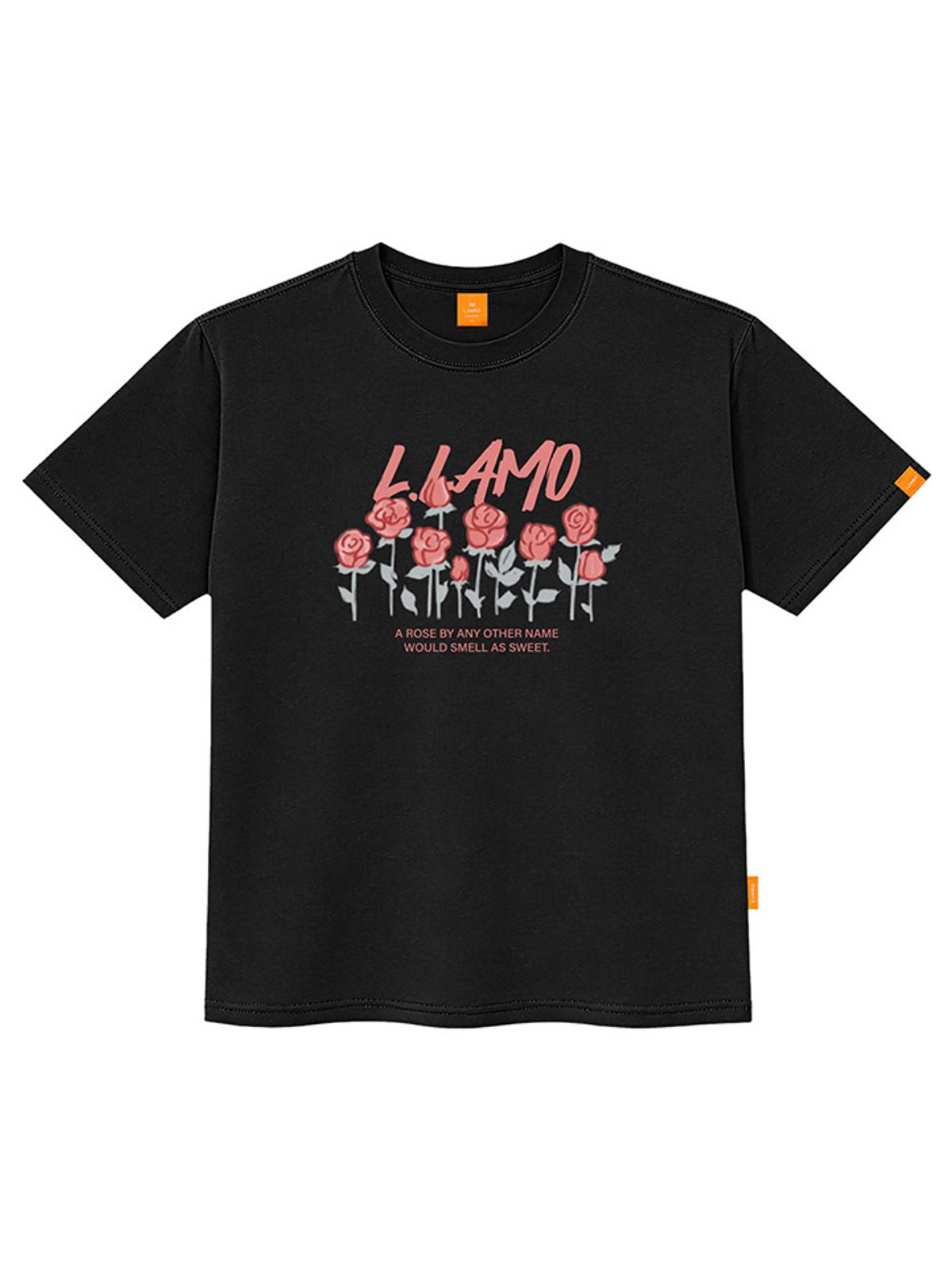 엘라모(LLAMO) 스위트로즈 반팔티셔츠 남녀공용 빅사이즈