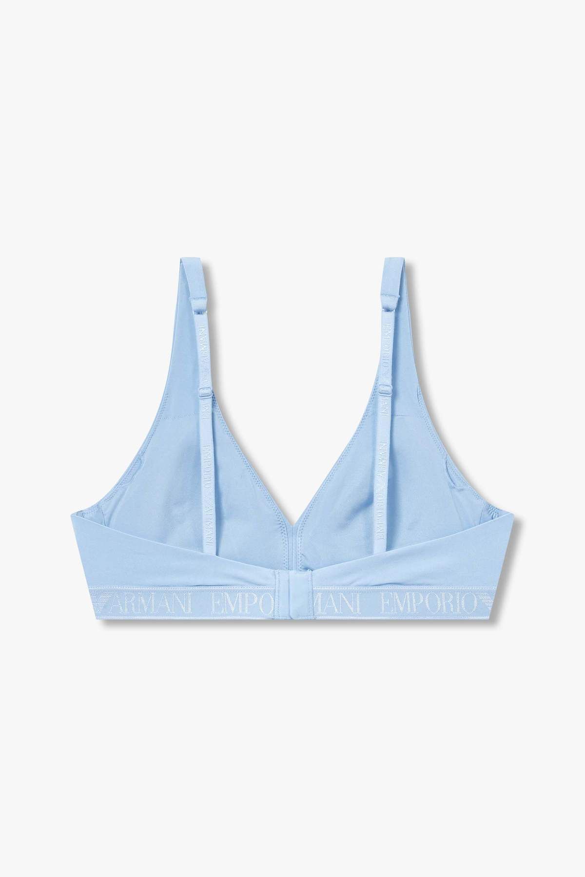엠포리오 아르마니 언더웨어(EMPORIO ARMANI UNDERWEAR) 여성 자카드 밴딩 리무버블 패드 브라렛 브라_라이트 블루 825181544