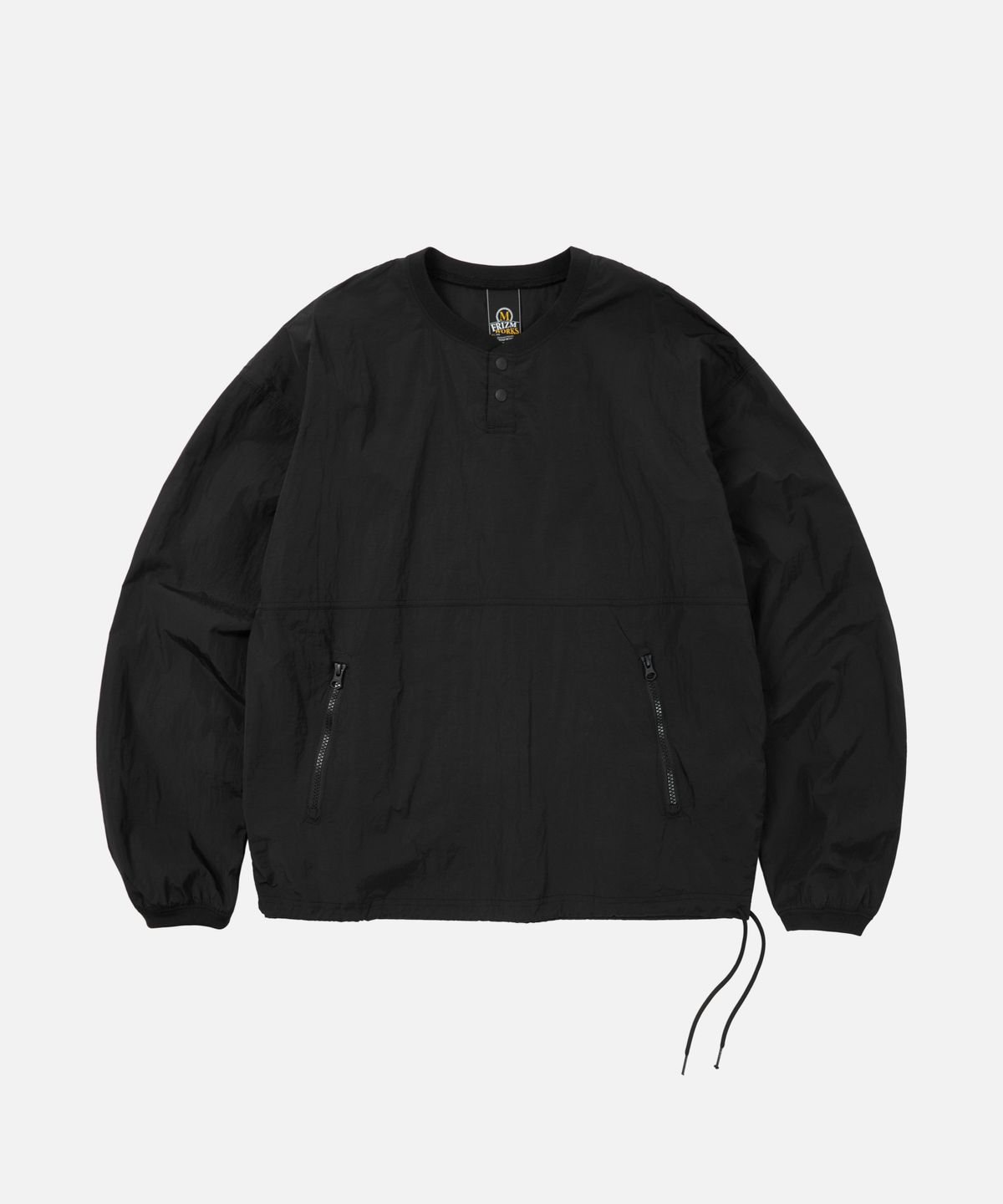 프리즘웍스(FRIZMWORKS) NYLON POCKET PULLOVER _ BLACK