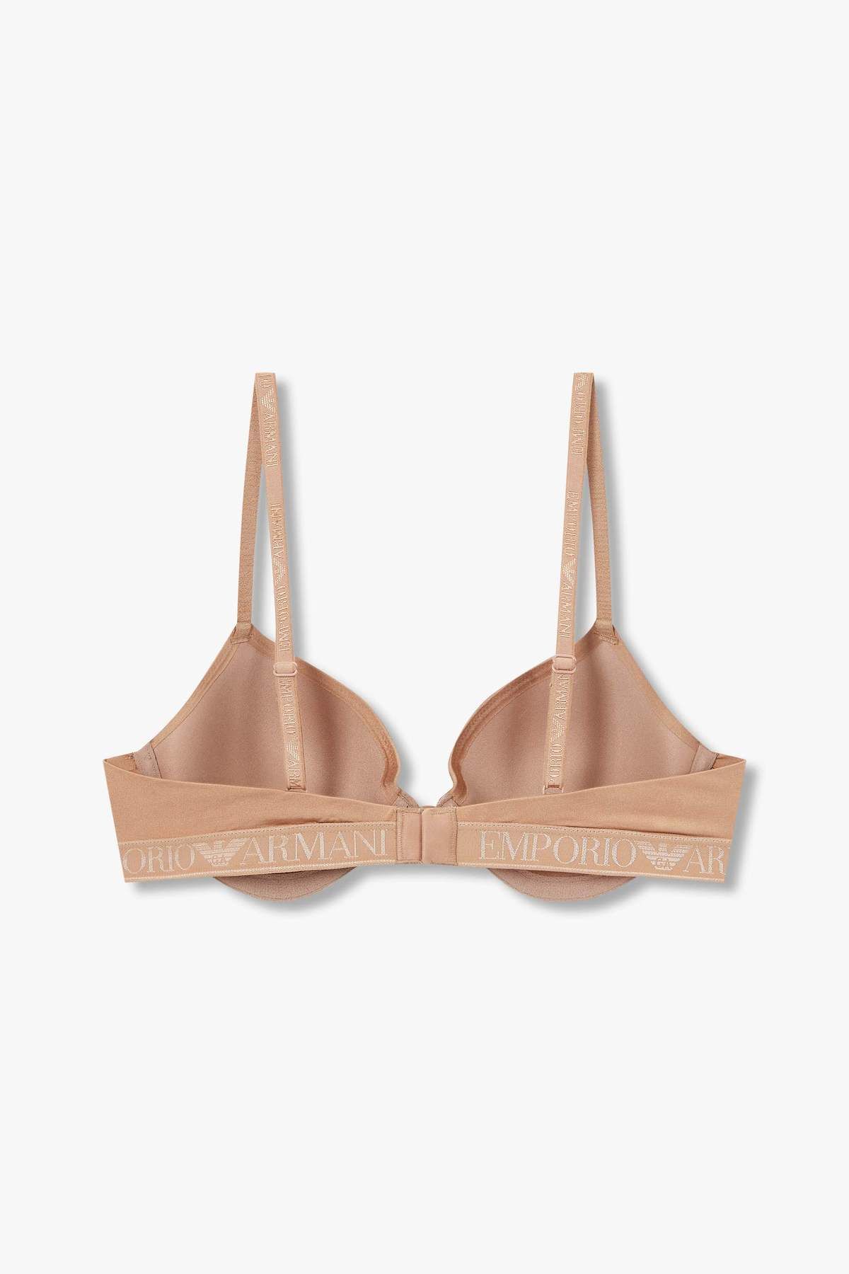 엠포리오 아르마니 언더웨어(EMPORIO ARMANI UNDERWEAR) 여성 자카드 밴딩 나일론 컨투어 브라_라이트 브라운 825184540