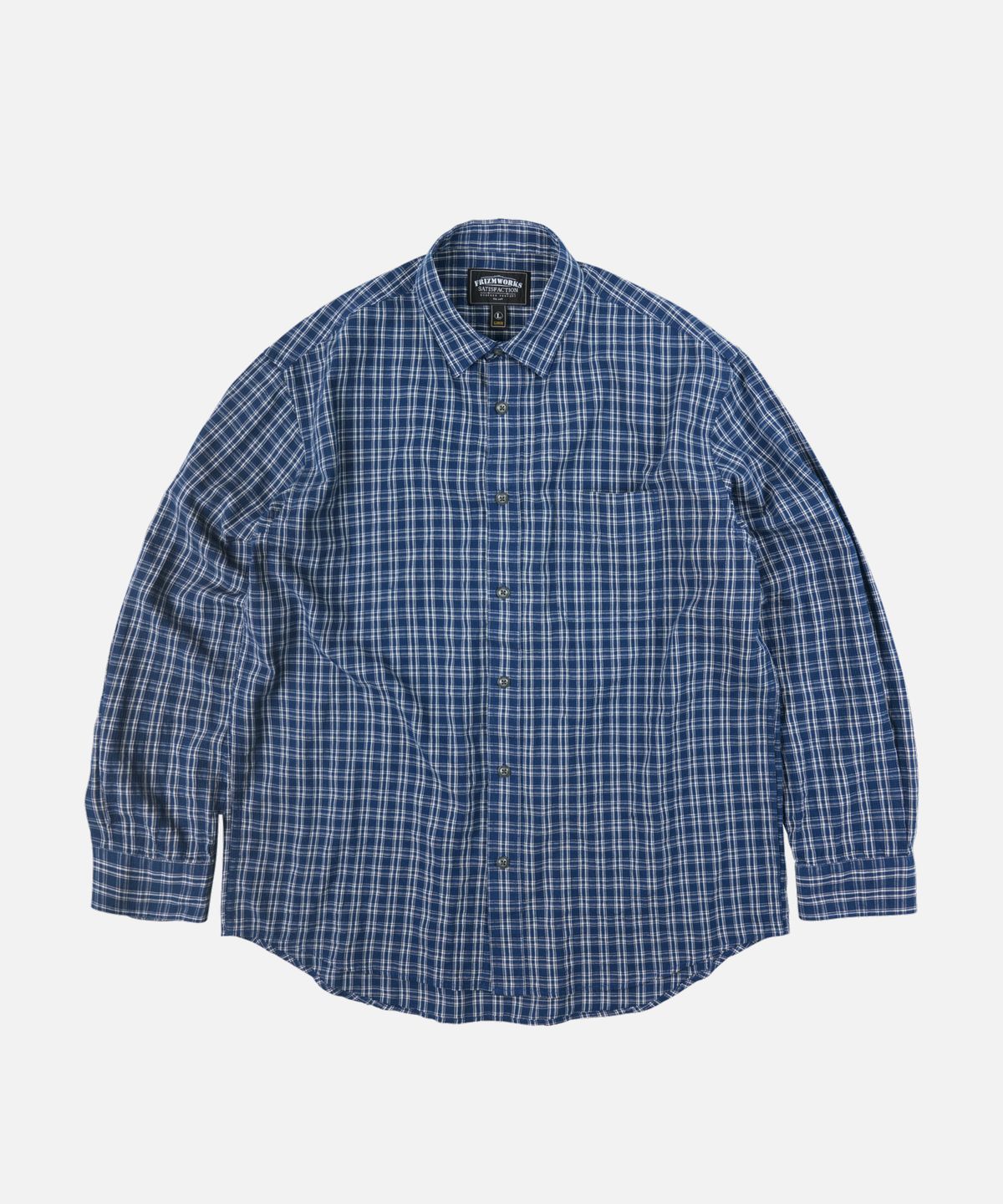 프리즘웍스(FRIZMWORKS) SEERSUCKER CHECKED SHIRT _ BLUE