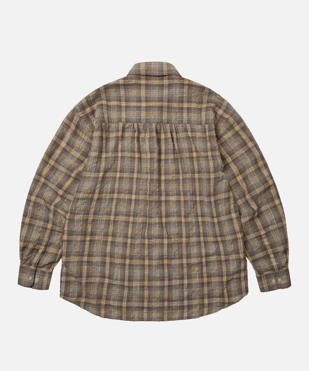 프리즘웍스(FRIZMWORKS) UNEVEN CHECK SHIRT _ YELLOW